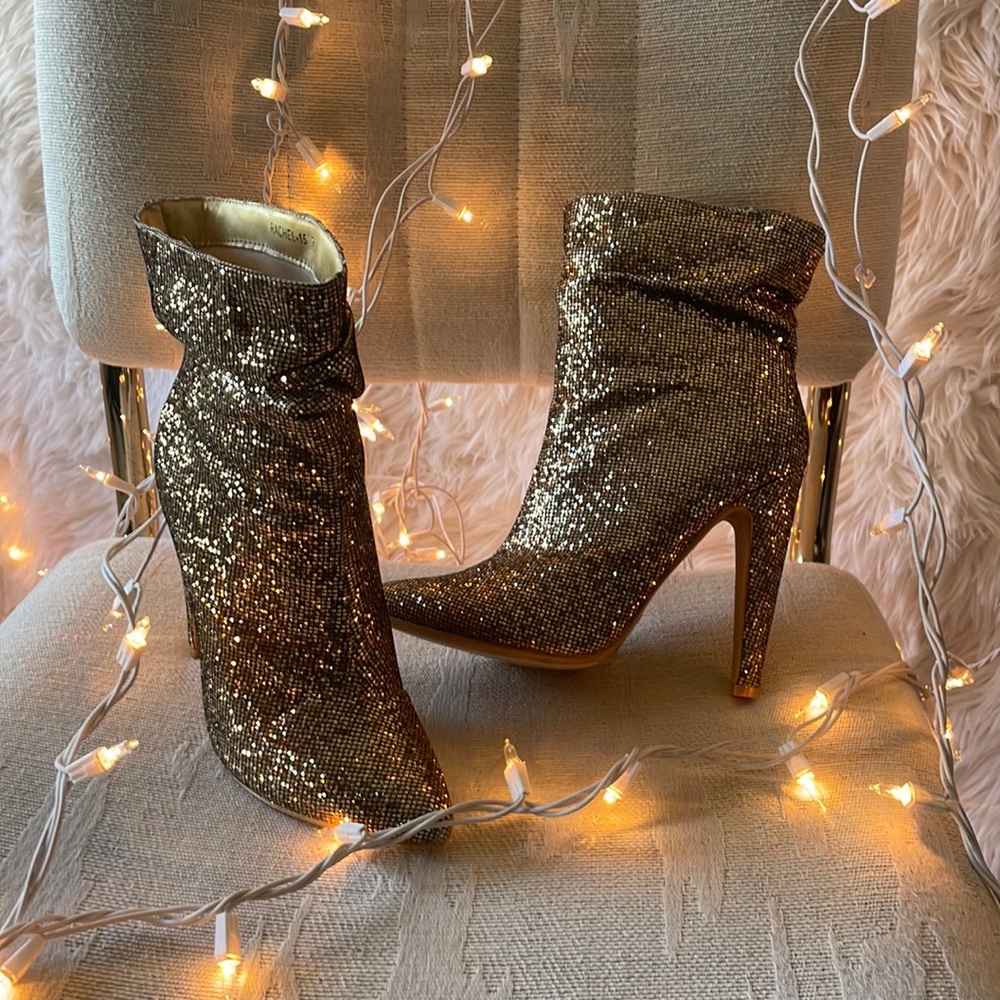 Golden Disco Boots